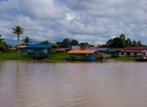 Villages along Kinabatangan River