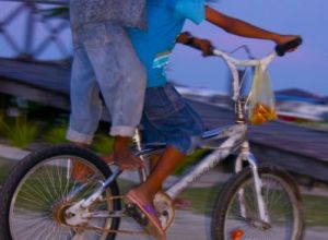 Kids Cycling Mabul Island